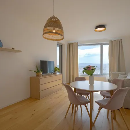 Apartmán Skau Sky Park Pearl By Zaha Hadid 17 Floor Panoramic View Free Parking Bratislava